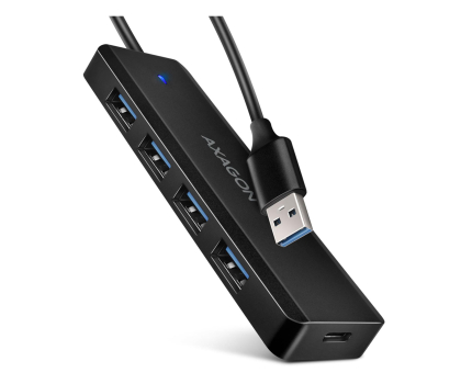 Hub USB AXAGON HUE-C1A, 4x USB 5Gbps TRAVEL hub, USB-C, USB-A
